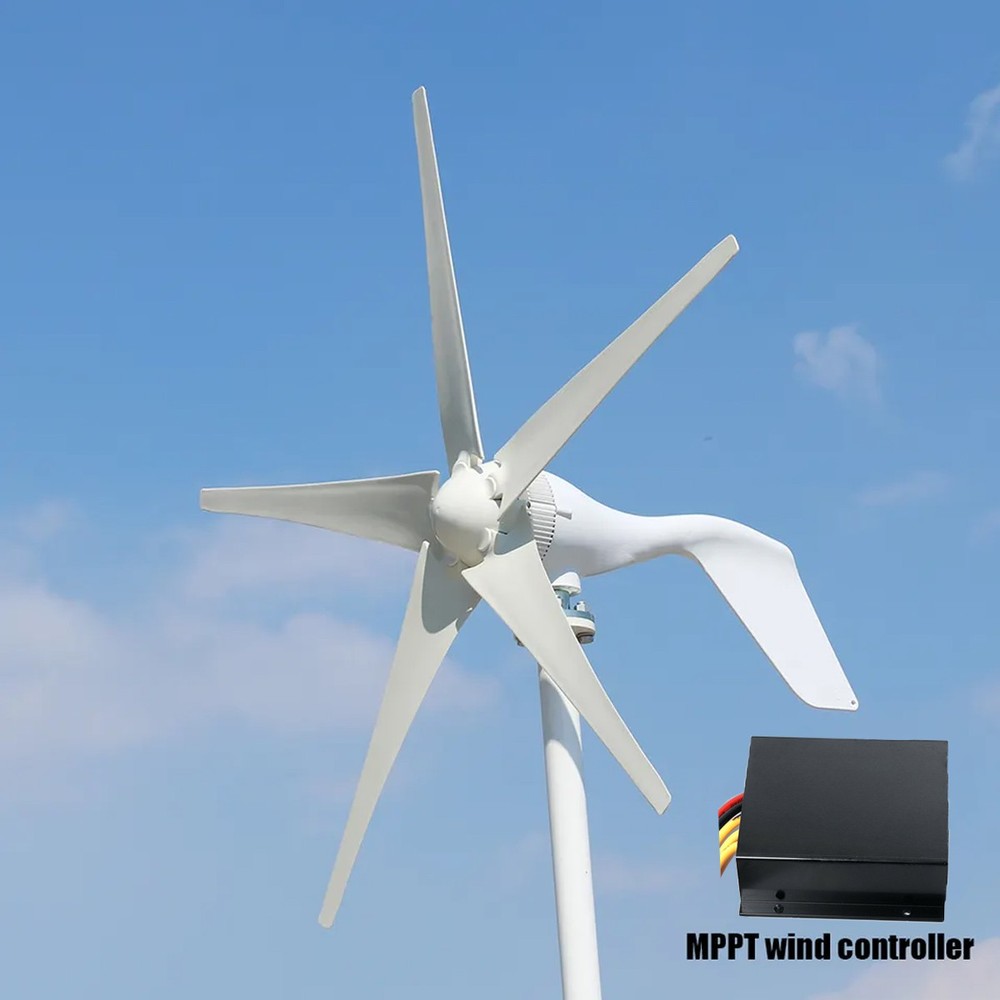 Max 3000W 48V Wind Turbine Windgenerator + MPPT Charge Controller US Stock