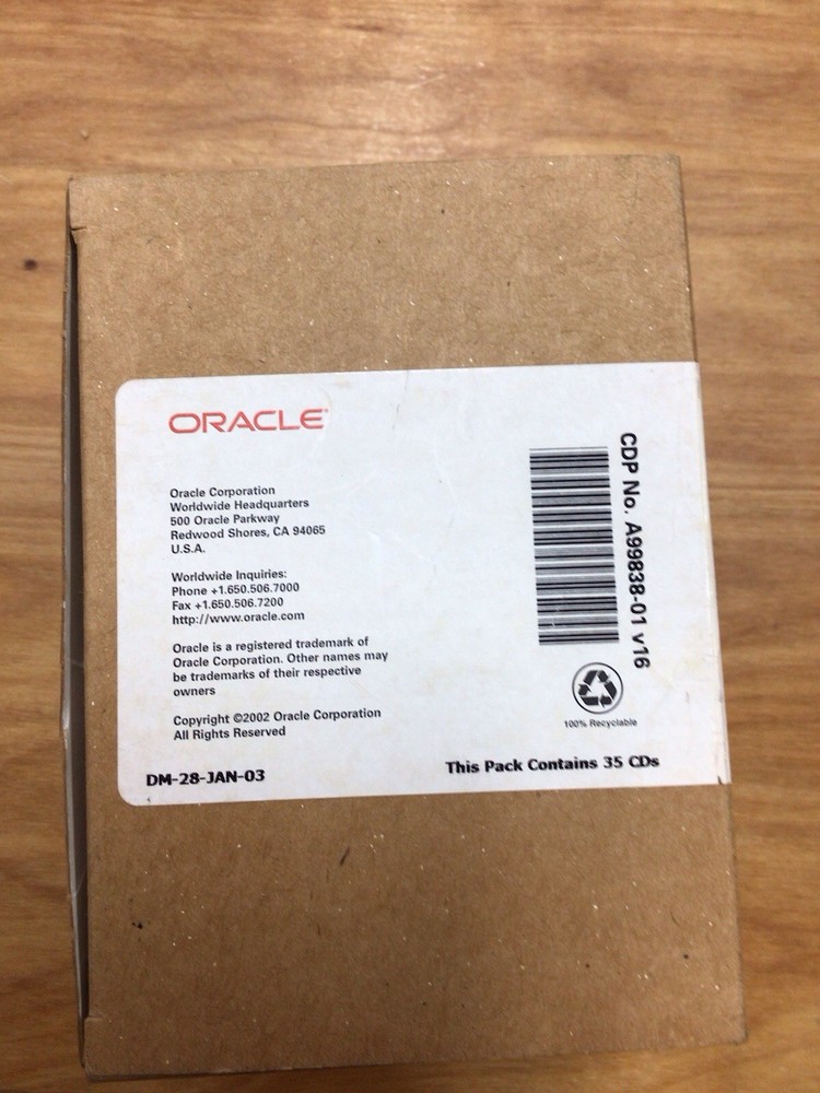 Oracle 8i Database Release 3 (8.1.7) CD Pack | Jan-03 Release