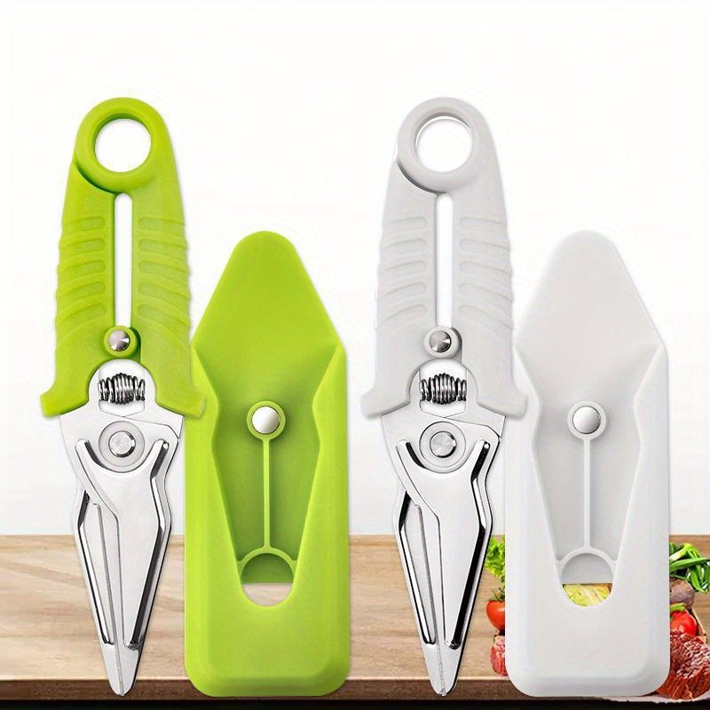 1PC/2PCS Kitchen Scissors Stainless Steel Multi Functional Food Scissors