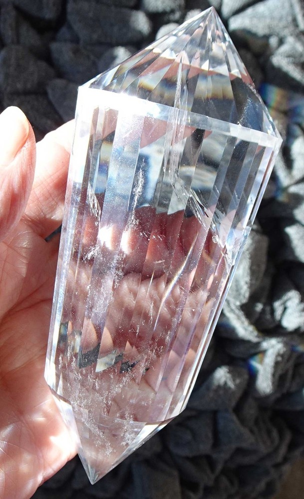 Clear Quartz Vogel 24-sided Crystal -   v2003