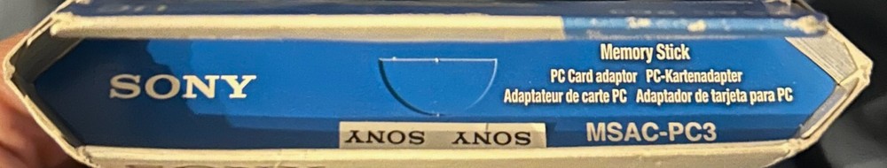 Sony MSAC-PC3 PC card Adapter new memory stick