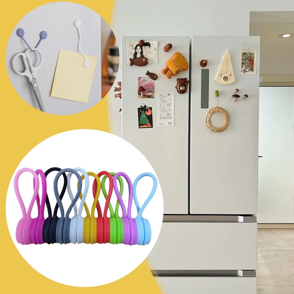 Magnetic Cable Ties Electronic Cords Wrap Organizer Charging Wire