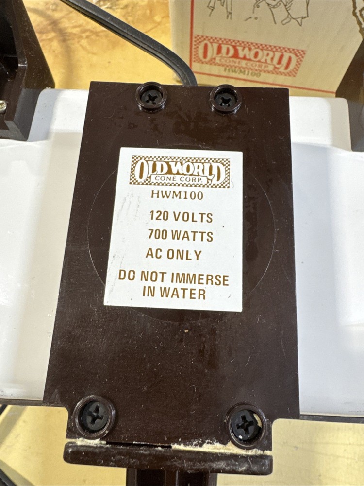 Vtg Waffle Ice cream Cone Maker