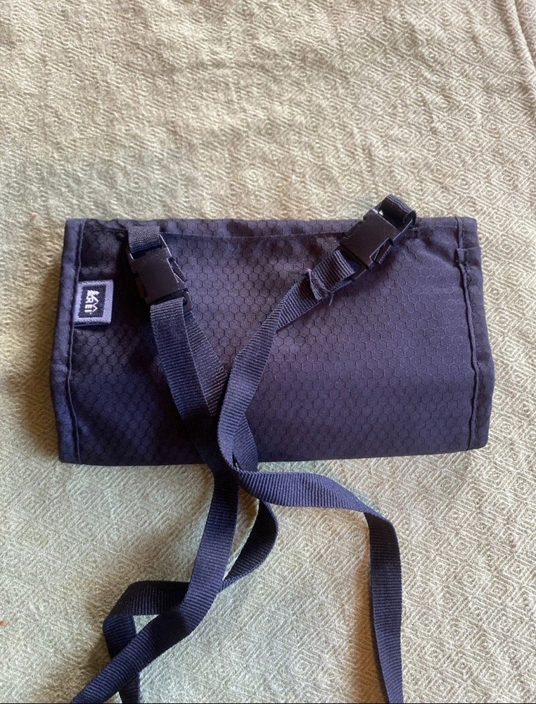 REI RFID tri-fold travel wallet with strap