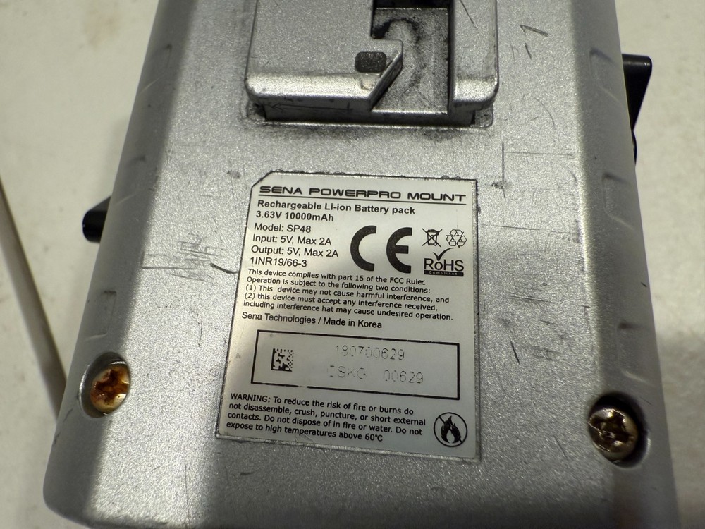 Sena SP48 PowerPro Mount USED, NO ACCESORIES
