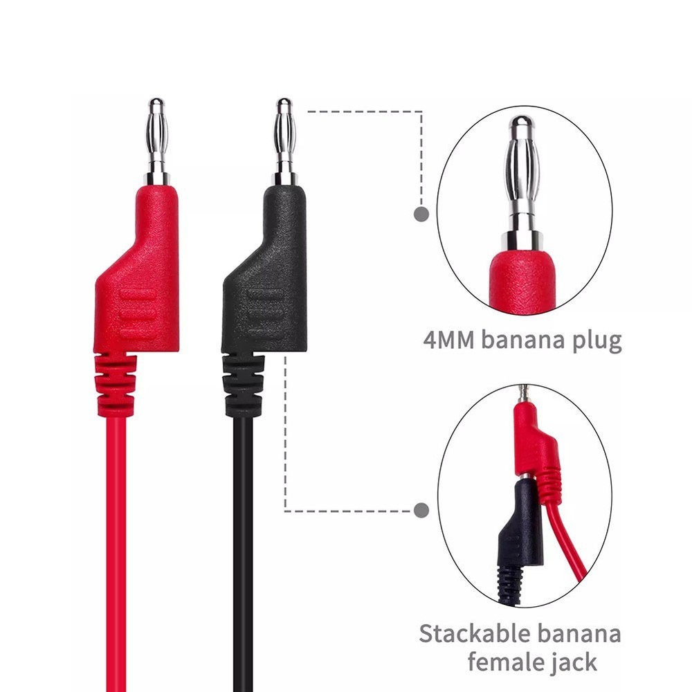 CABLE Crocodile Clamp Test Leads Signal Detection Utility Meter Maintenance