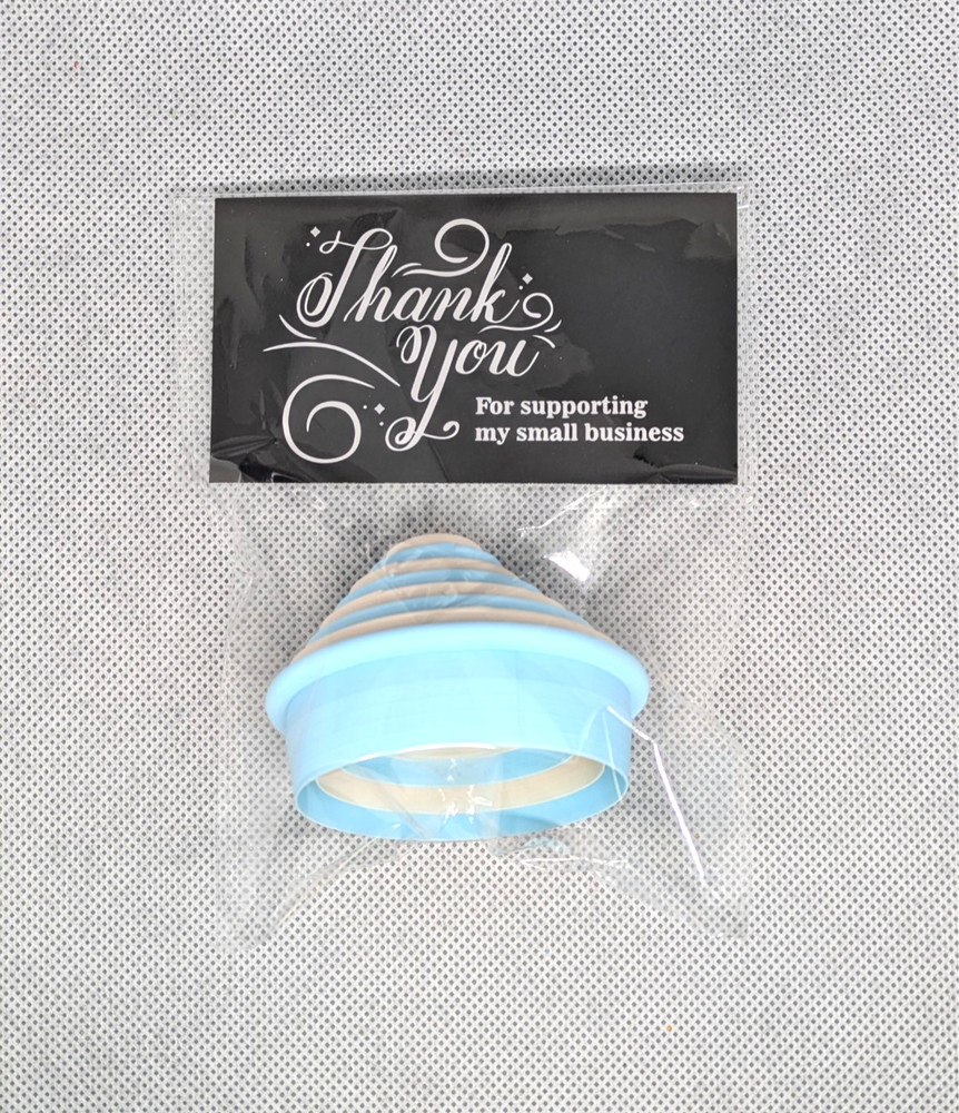 Oval Clay Cutter Shape Set ~ Polymer Crafting Tool ~ Stackable Outline