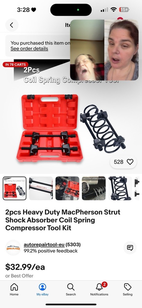 Shock Absorber Coil Spring Compressor Kit