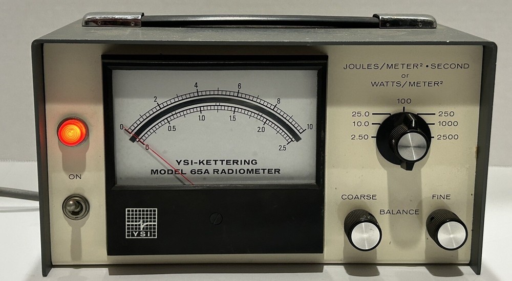 YSI Kettering Radiometer 65A Sensor Yellow Springs Instrument Powers On