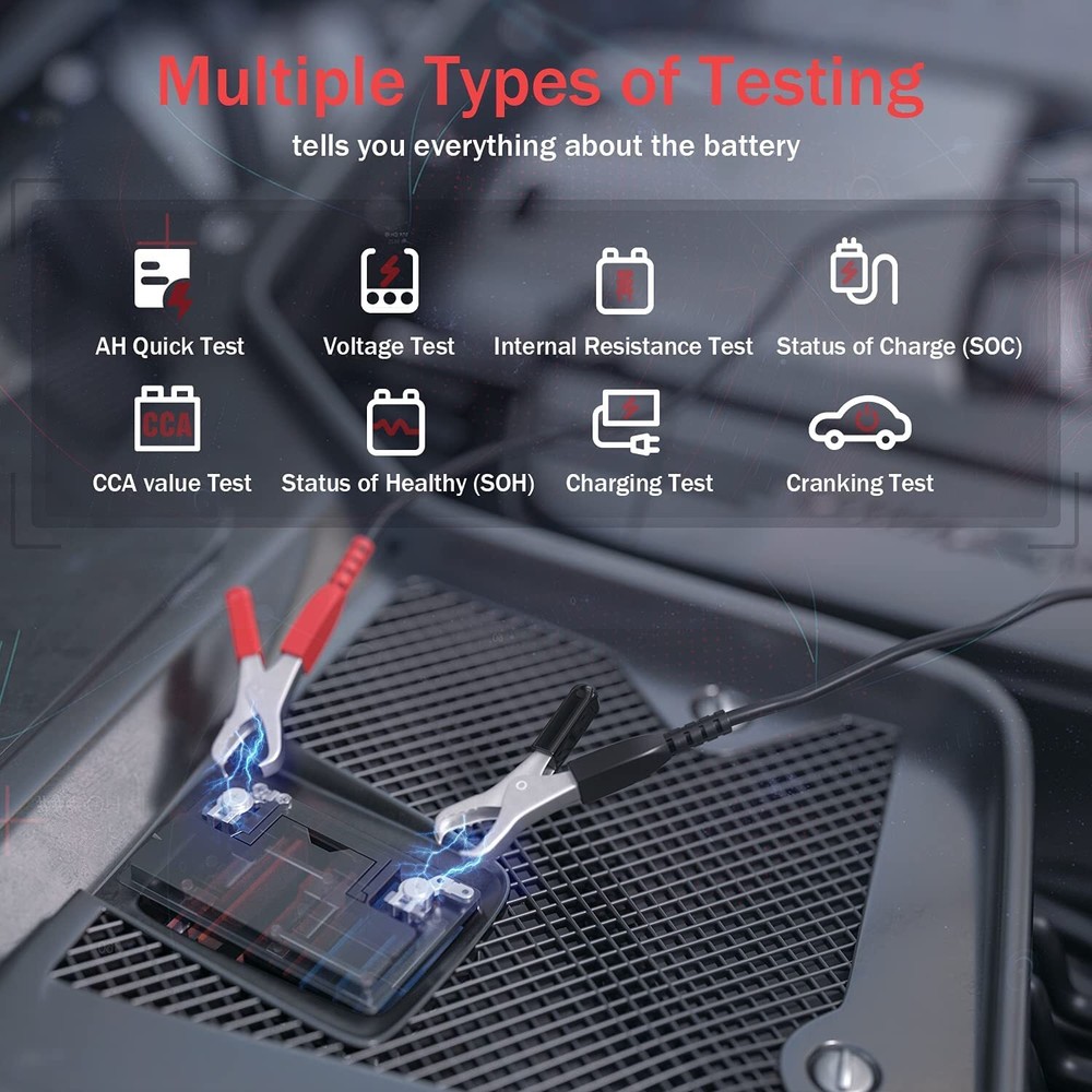 ANCEL BA101 12V 100-2000 CCA Car Auto Load Battery Tester Tool Digital Analyzer