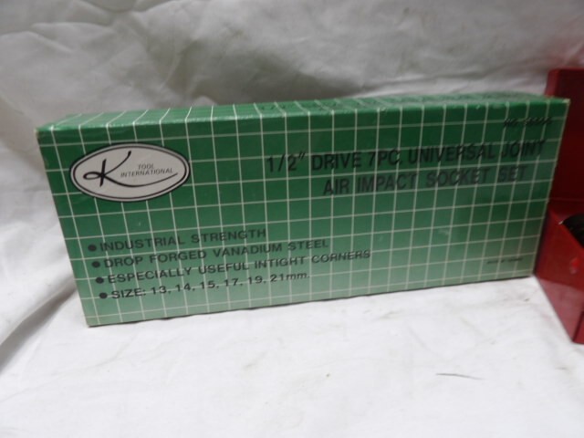 K-Tool 7 pc 1/2" Drive Universal Joint Air Impact Socket Set #38500