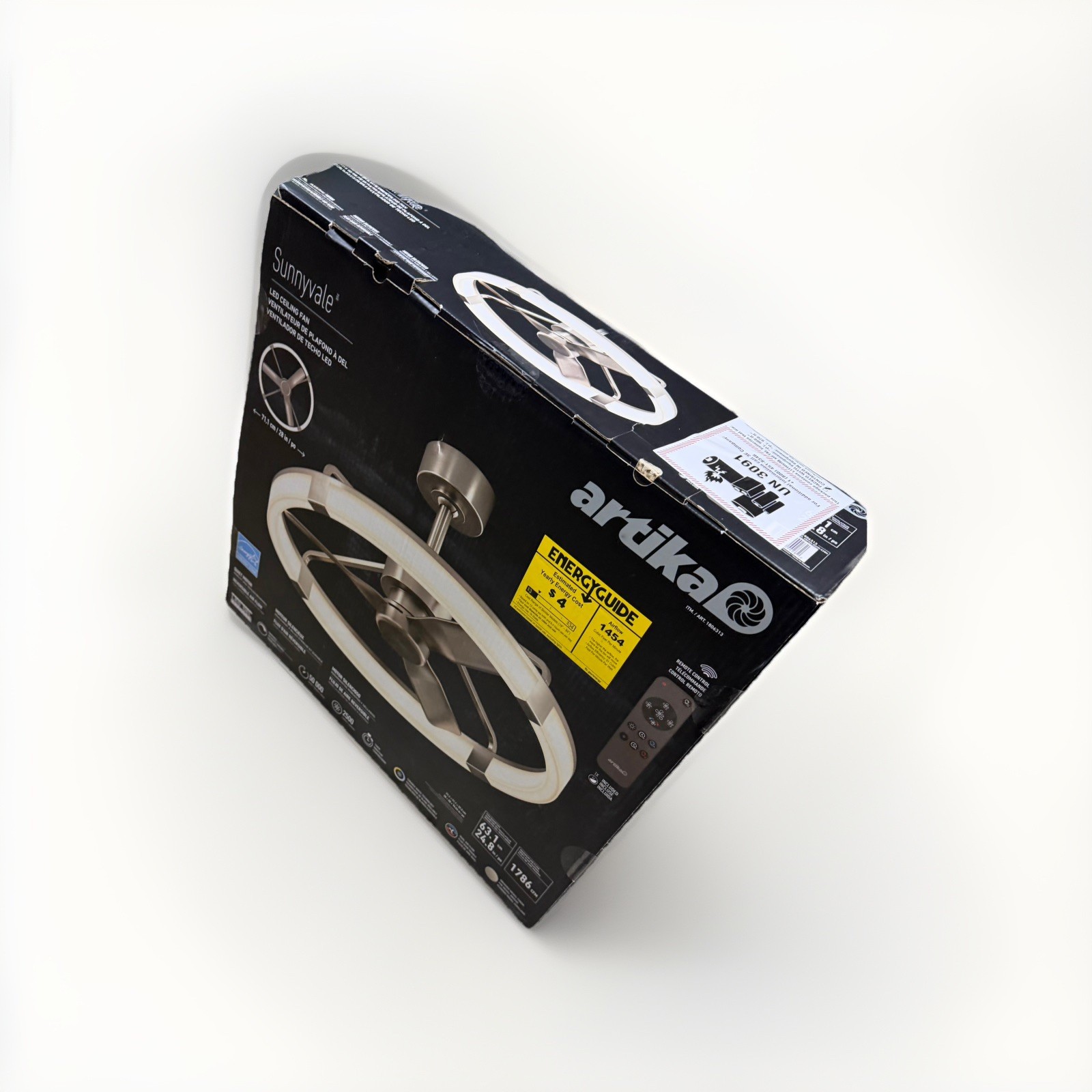 Artika Sunnyvale 28” Fandelier Ceiling Fan LED Light Remote Quiet Dimmable