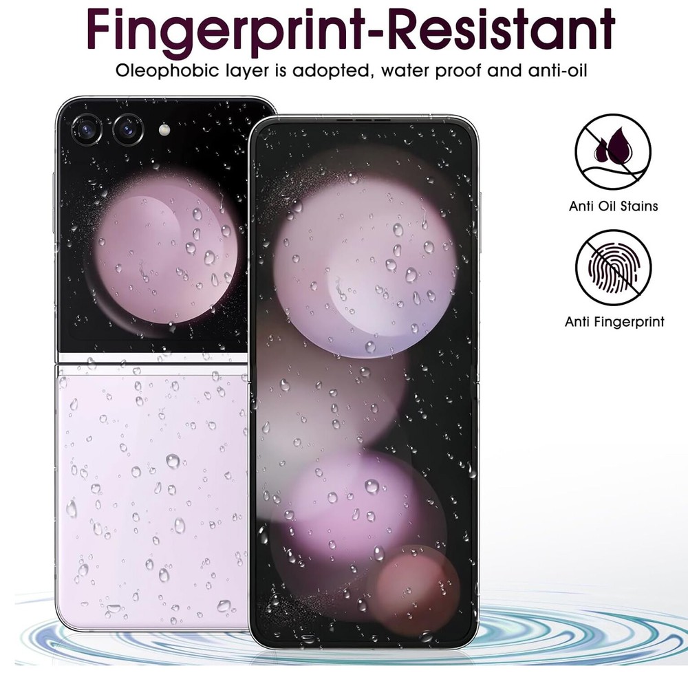 2 Sets Front/Back Screen Protector TPU Hydrogel For Samsung Galaxy Z Flip7/6/5/4
