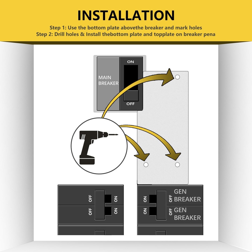 Interlock Kit for Square D 150/200 Amp Breakers - Home Safety Solution