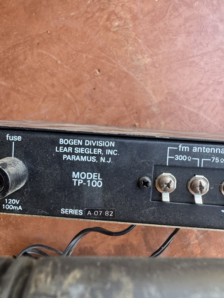 Bogen TP-100A Digital Tuner Powers On