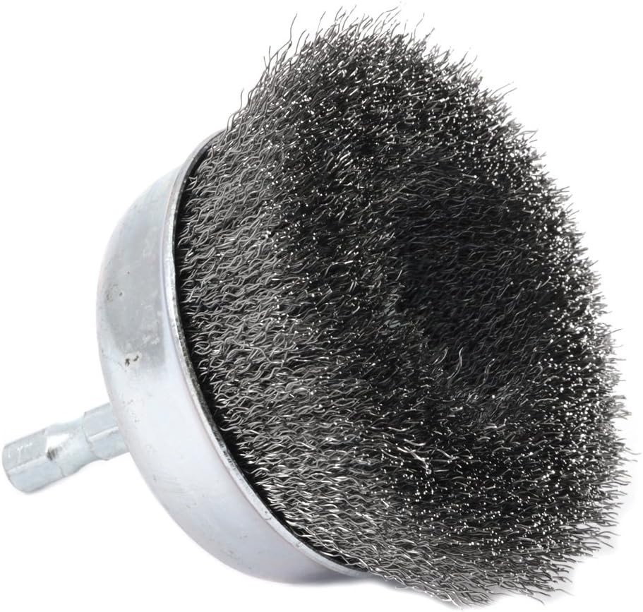 Versatile Fine Grit Wire Cup Brush - Removes Scale, Rust & Paint Efficiently