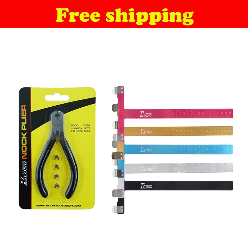 Nocking Buckle Pliers+Bow Square Archery Ruler T Shape Set Compound Recurve Bows