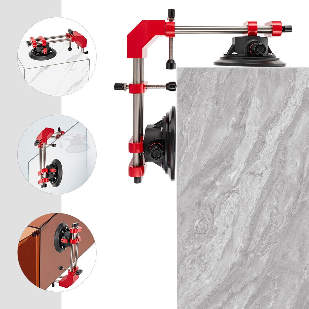 Adjustable 90 Degree Right Angle Stone Seam Setter Hand Tool Vacuum Suction Cup.