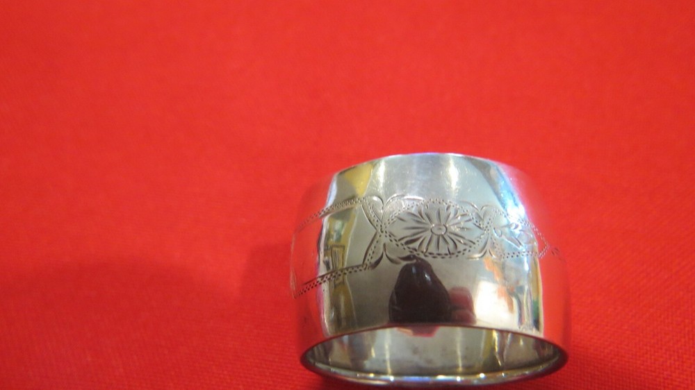 Sterling Silver Webster Napkin Ring no monogram