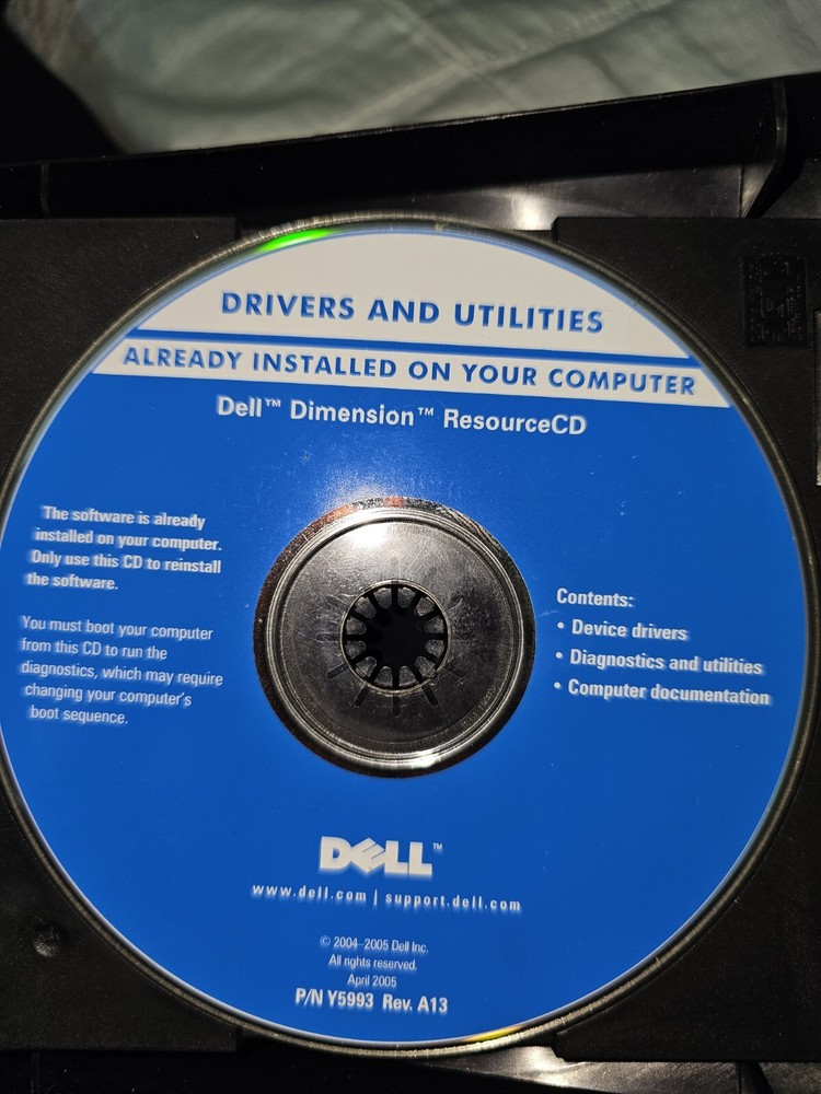 HP Dimension Resource Driver CD