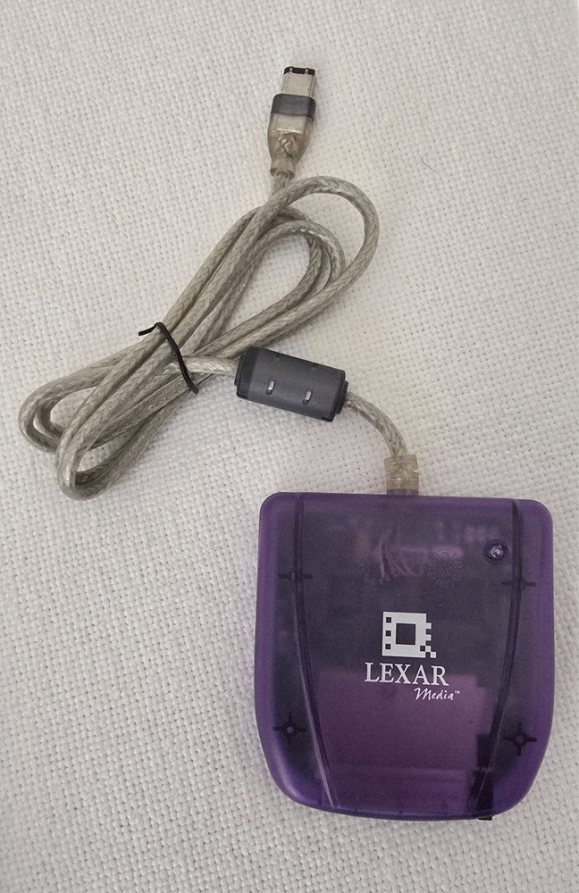 Lexar FireWire CompactFlash Reader – Model RW018 – Translucent Purple