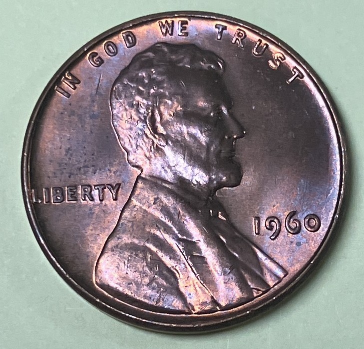1960 small date Lincoln cent Gem BU