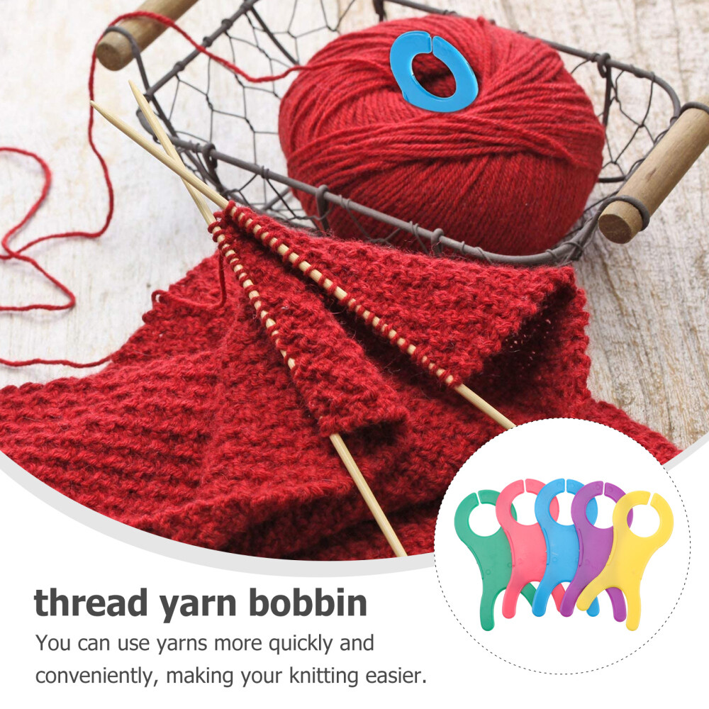 30PCS Knitting Yarn Bobbin Thread Winding Plate Sewing Thread Manual Holder