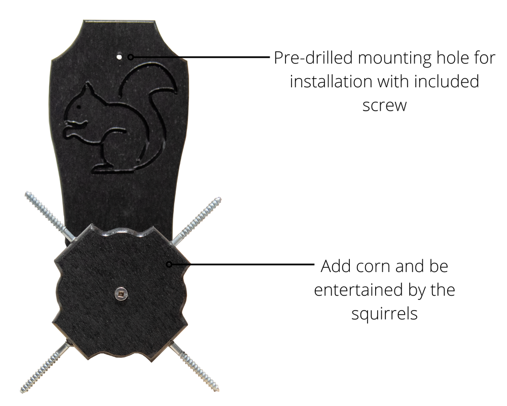 JCs Wildlife Squirrel Spinner Corn Cob Feeder