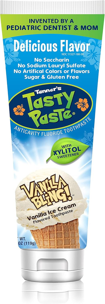 Vanilla Bling - Anticavity Fluoride Children’S Toothpaste/Great Tasting, Safe, a