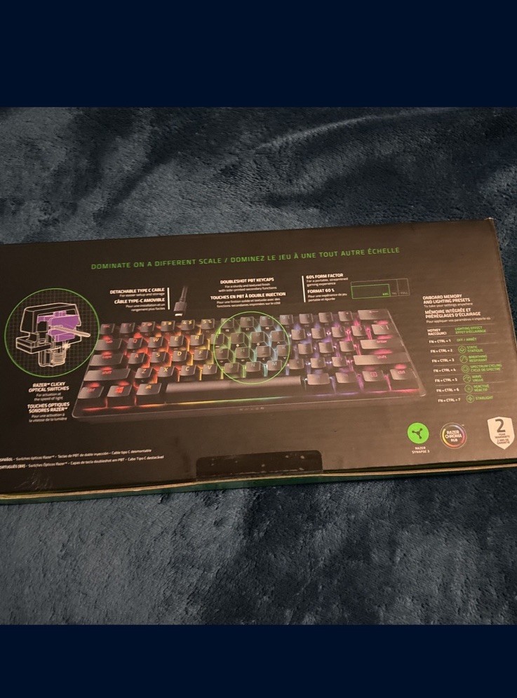 Razer Keyboard, Mouse + AirPod Case