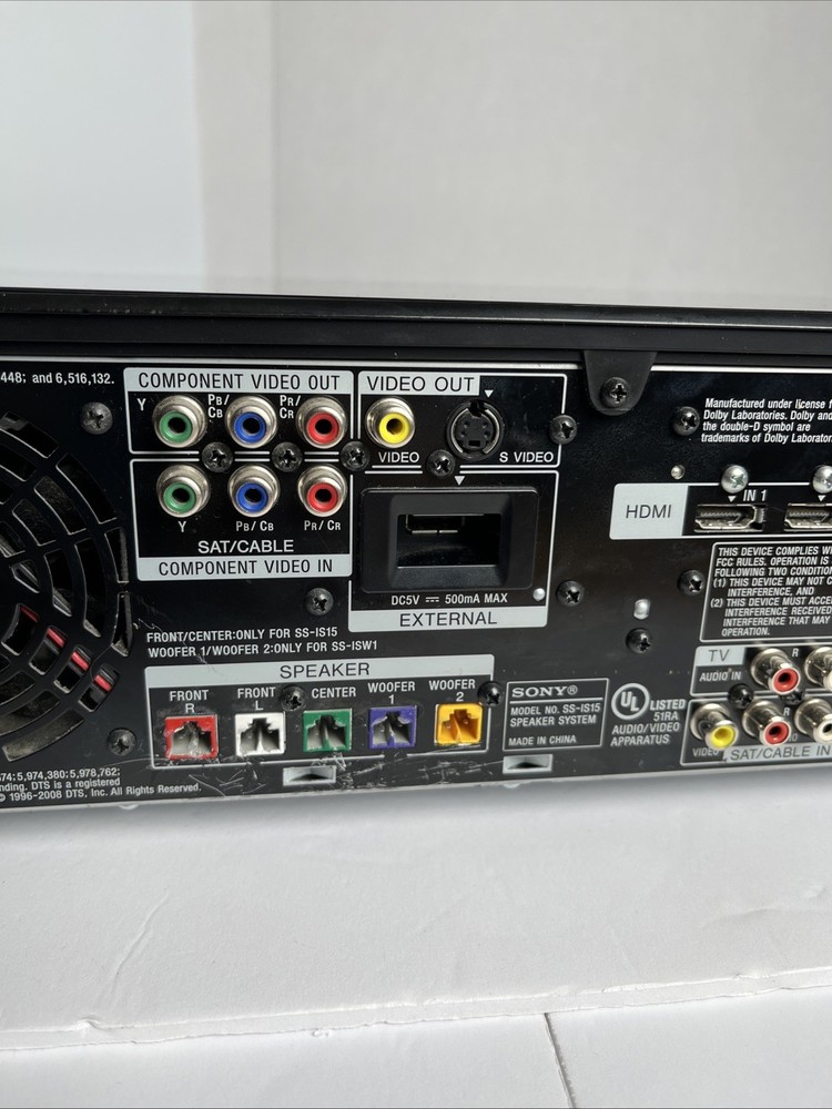 Sony S-Master Digital Amplifier HCD-IS1000 Blu-Ray Player - UNTESTED May Work