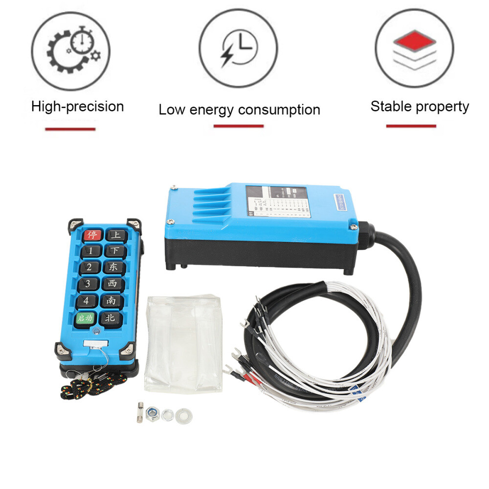 DC12V Industrial Remote Control Transmitter+Receiver Wireless for Hoist Crane