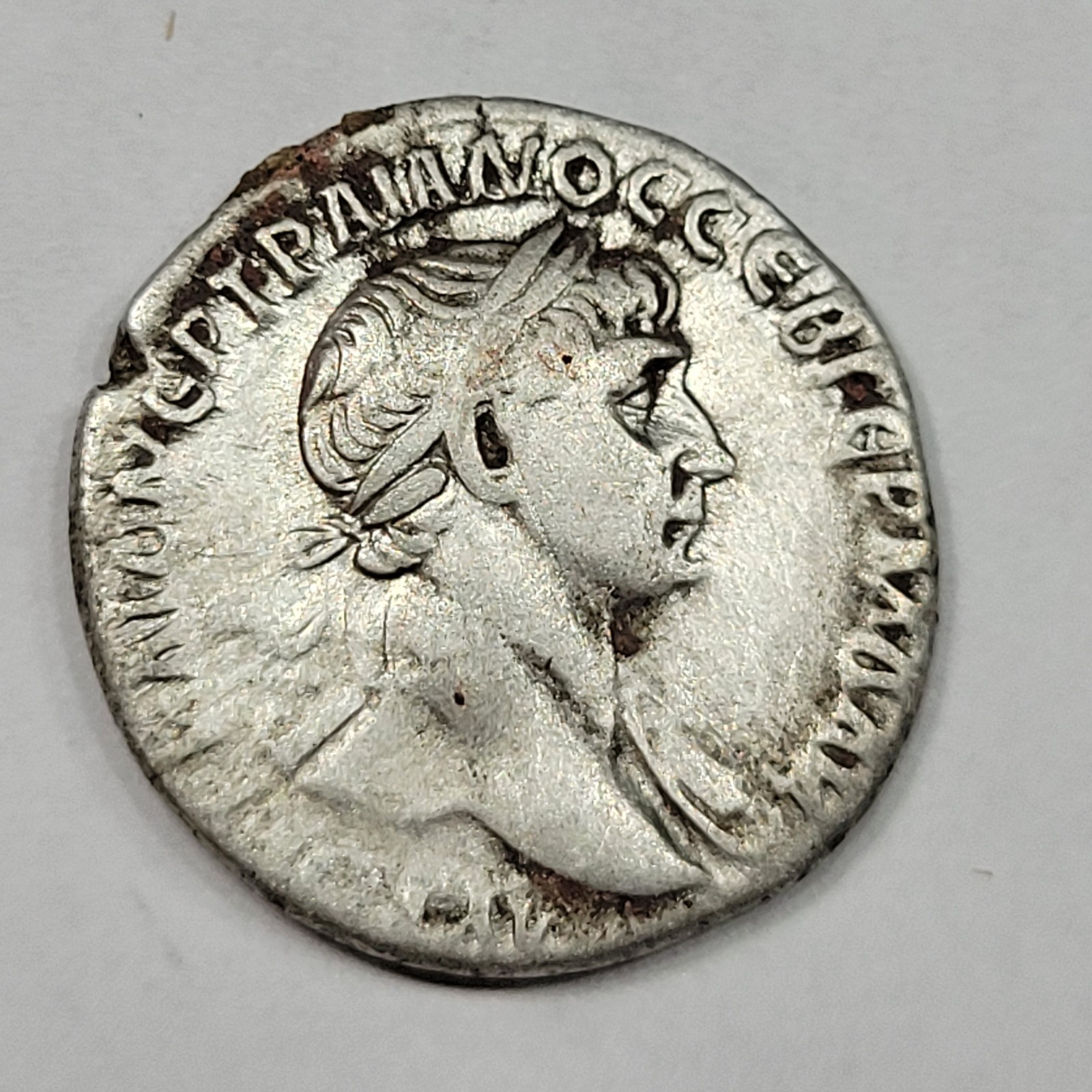 TRAJAN AR Drachm Cappadocia Caesarea Rome Silver Hands Clasped Rev *M795