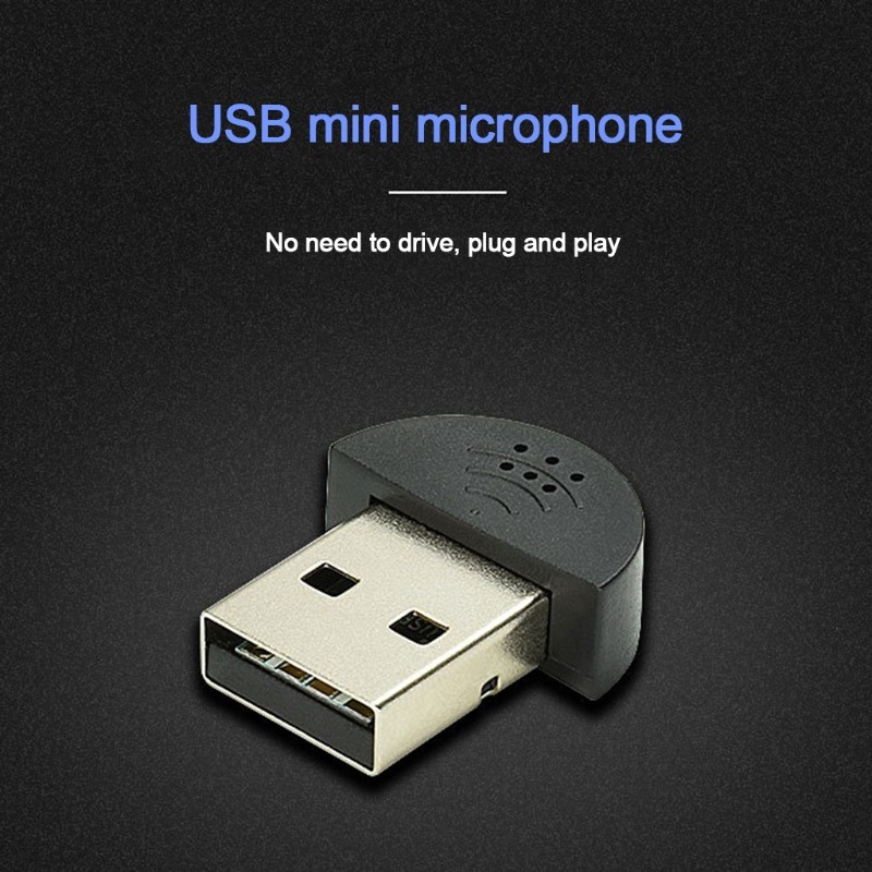Super Mini USB Computer Microphone Mic for PC Laptop Desktop Chatting, Recording