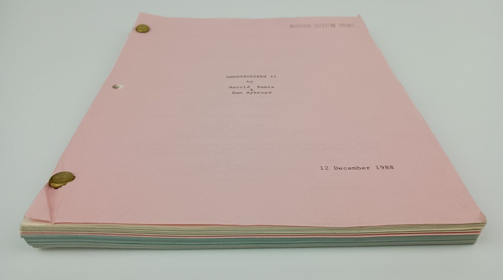 Ghostbusters II Script - 1988 Pink & Blue Revision