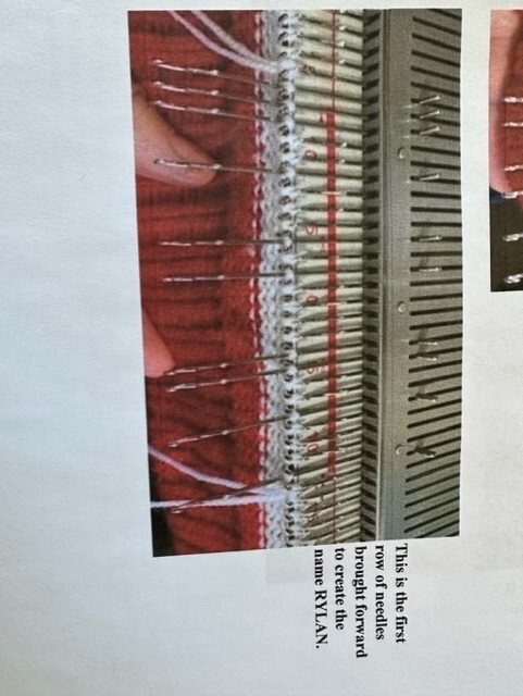 Step By Step Instructions on knitting a Xmas Stocking and Personalizing it