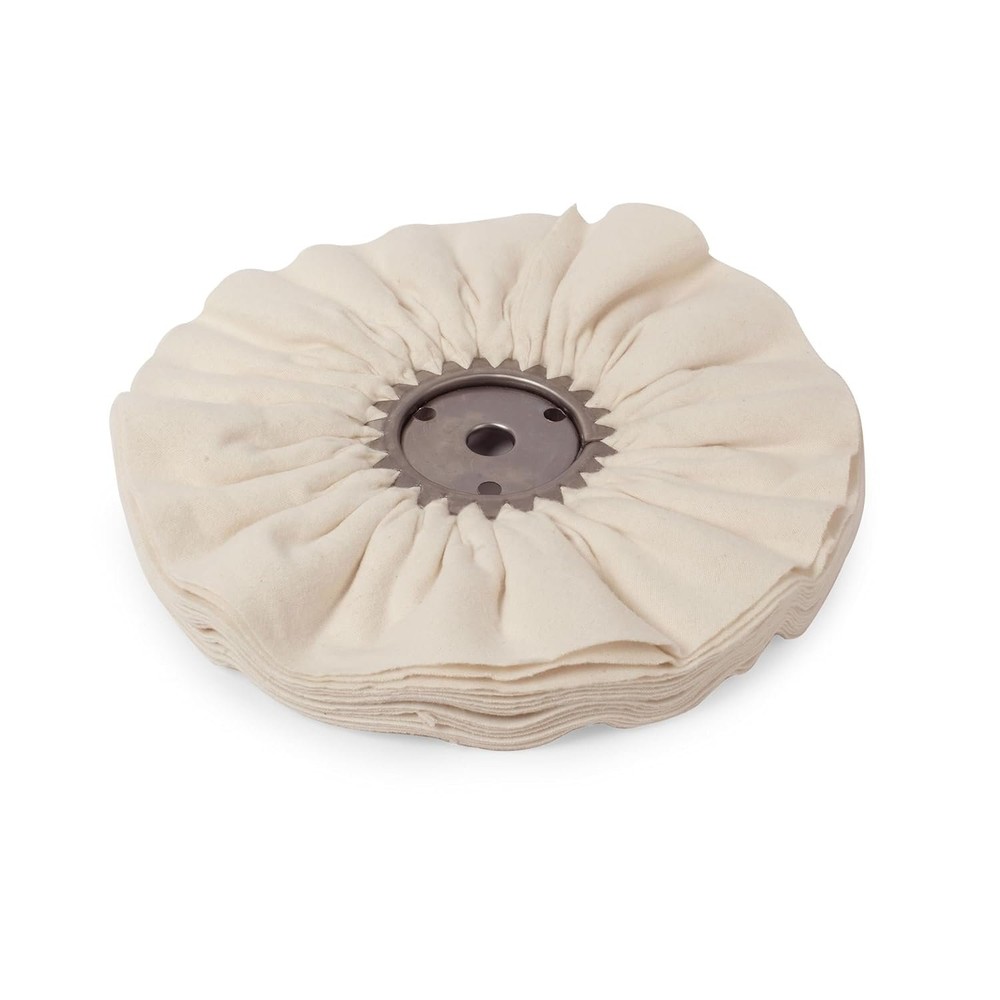 StewMac Buffing Wheel, 12" Domet, 3/4" Shaft