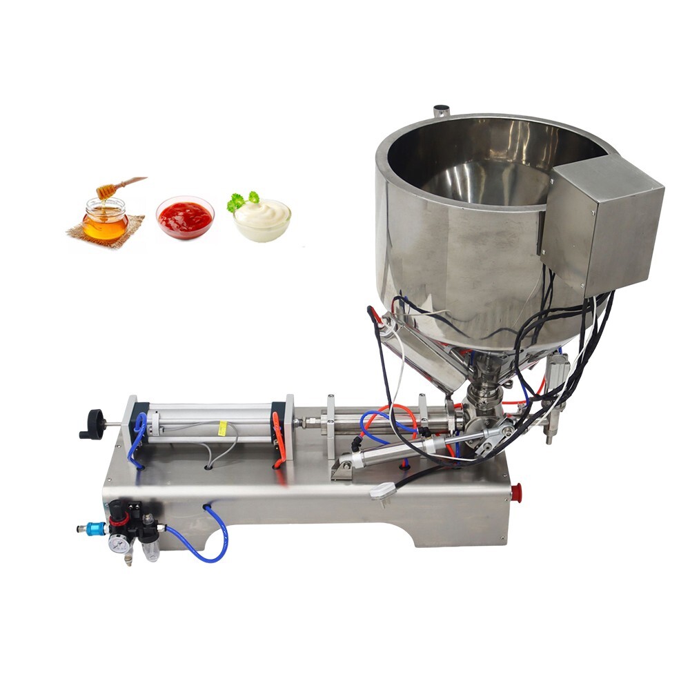 110V Single Nozzle Paste Liquid Dual Purpose Heating Filling Machine 30-300ml