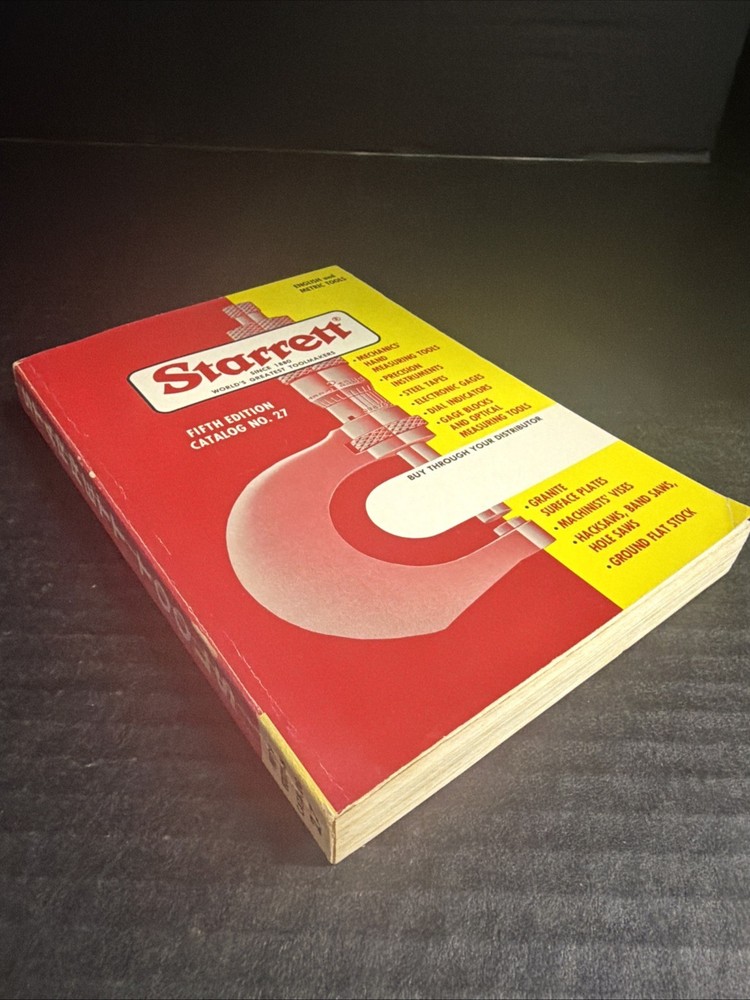 STARRETT TOOL FIFTH EDITION CATALOG - NO. 27 - 1976