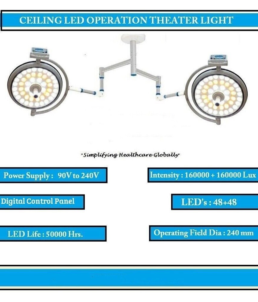 LED Surgical Light Examination & Operation Theater Light Ceiling/Mounted Light