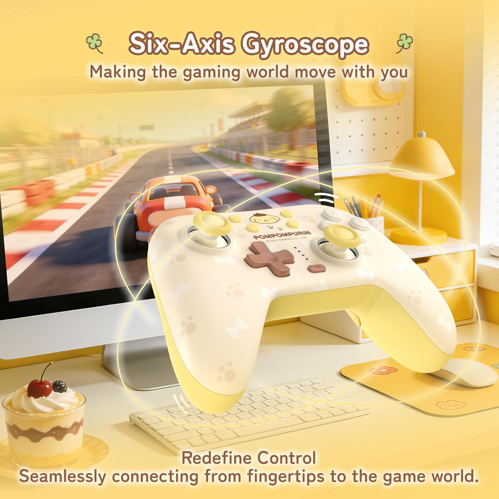 Yellow Switch 2 Controller,Yellow Dog Hall Effect Controllers Wireless for Switc