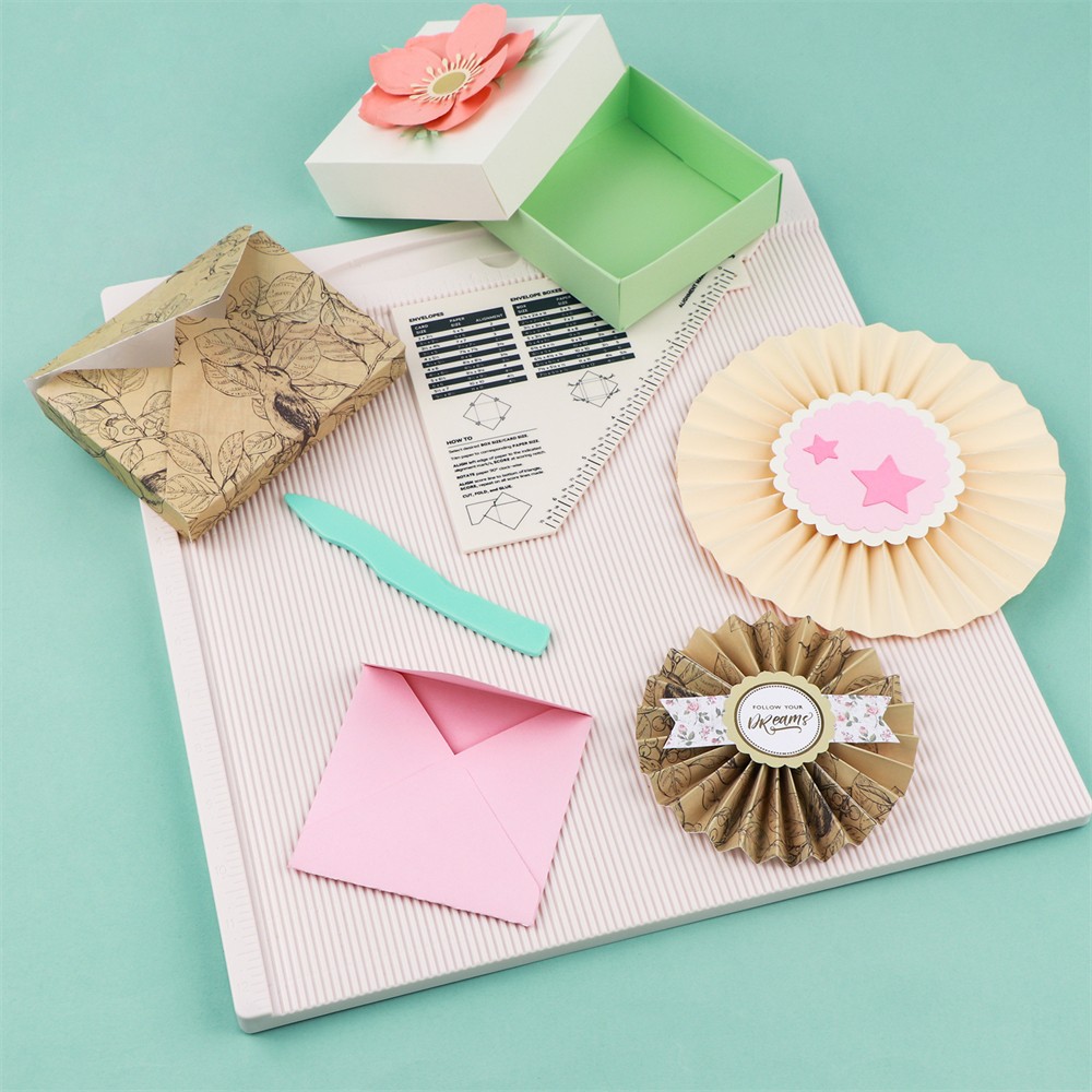 12x12" Scoring Board for Making Envelope/Envelope Box/Gift Box Scoring Tool