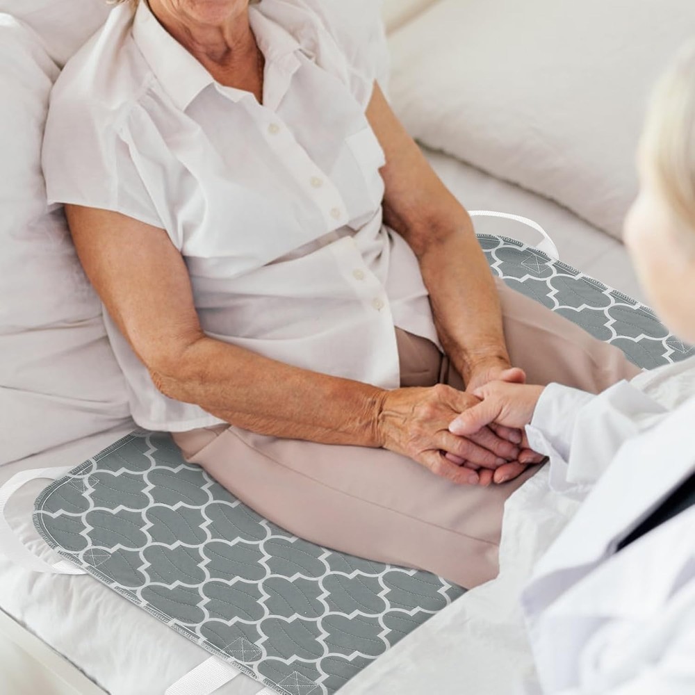 Easy Repositioning & Transfer Bed Pads with 6 Handles