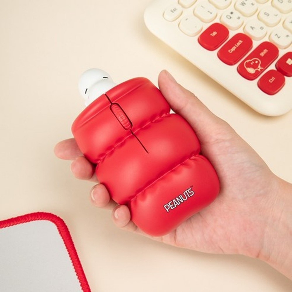 Snoopy Peanuts Figure Design Multi Pairing Silent Bluetooth Mouse Pad Set Royche