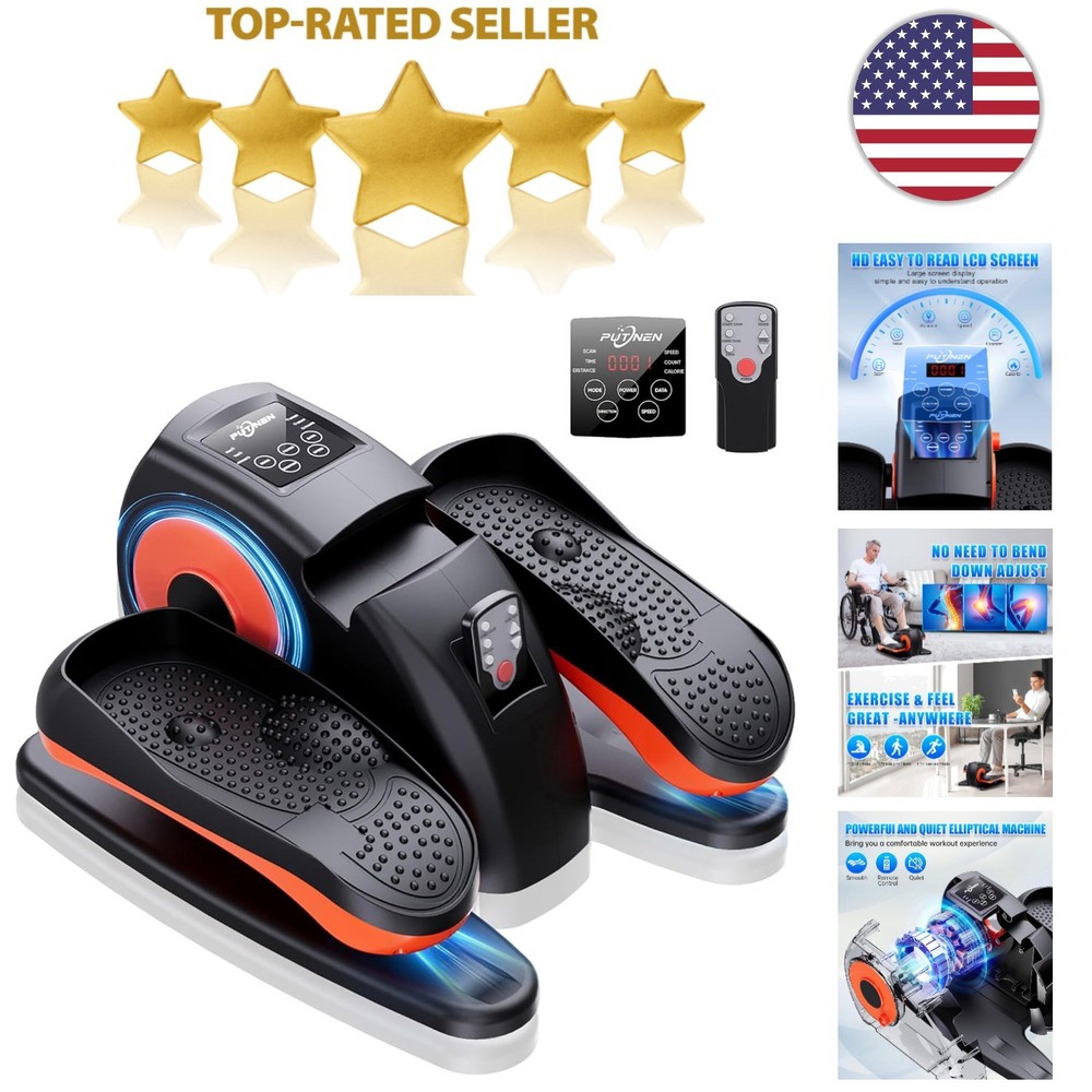 Silent Elliptical Exercise Machine - LCD Display