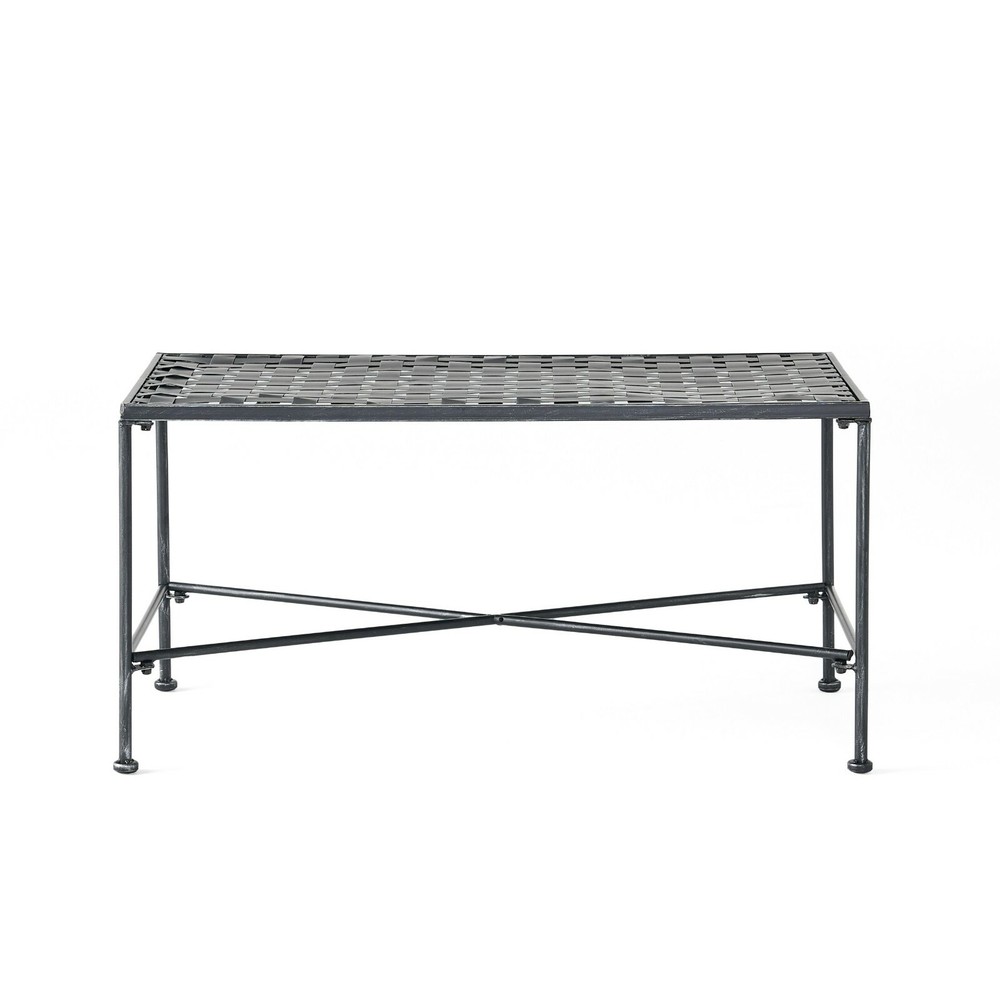 Kent Outdoor Black Iron Coffee Table
