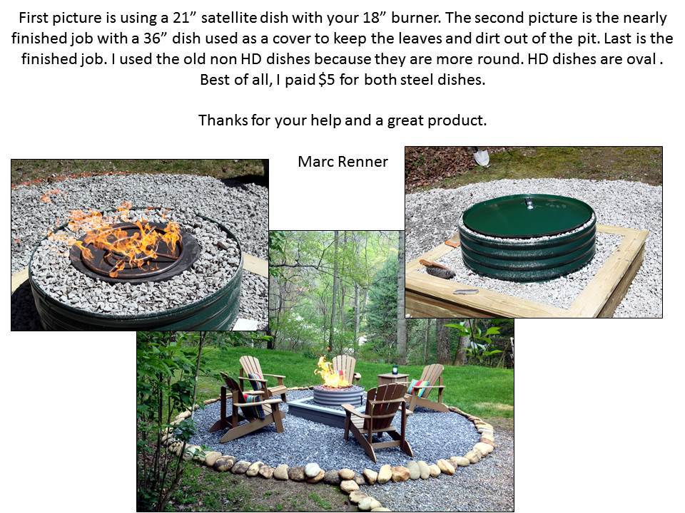 FR_CK 6", 12", 18" or 24" Complete Basic Wood to Propane Fire Pit Conversion Kit