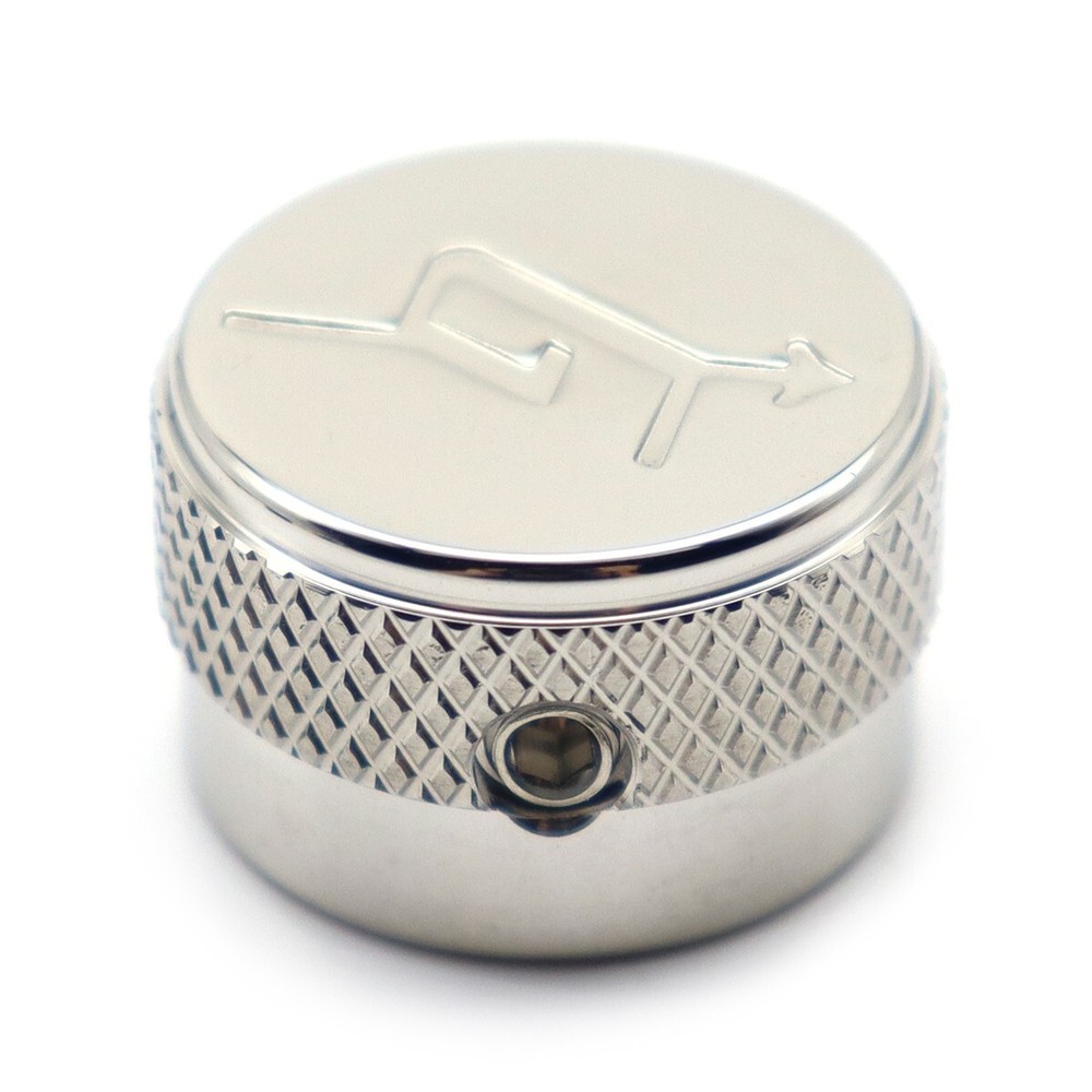 4x Metal Guitar Knobs "G" Arrow Logo Knobs Volume Amplifier Audio Control Silver