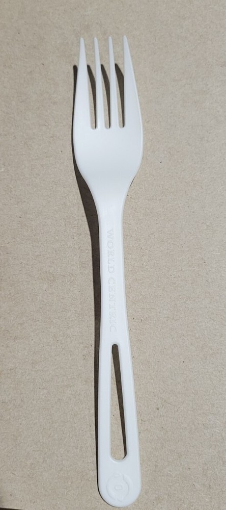 World Centric Compostable Forks, 6.3", White, 400 Count,  Model - FOPS6