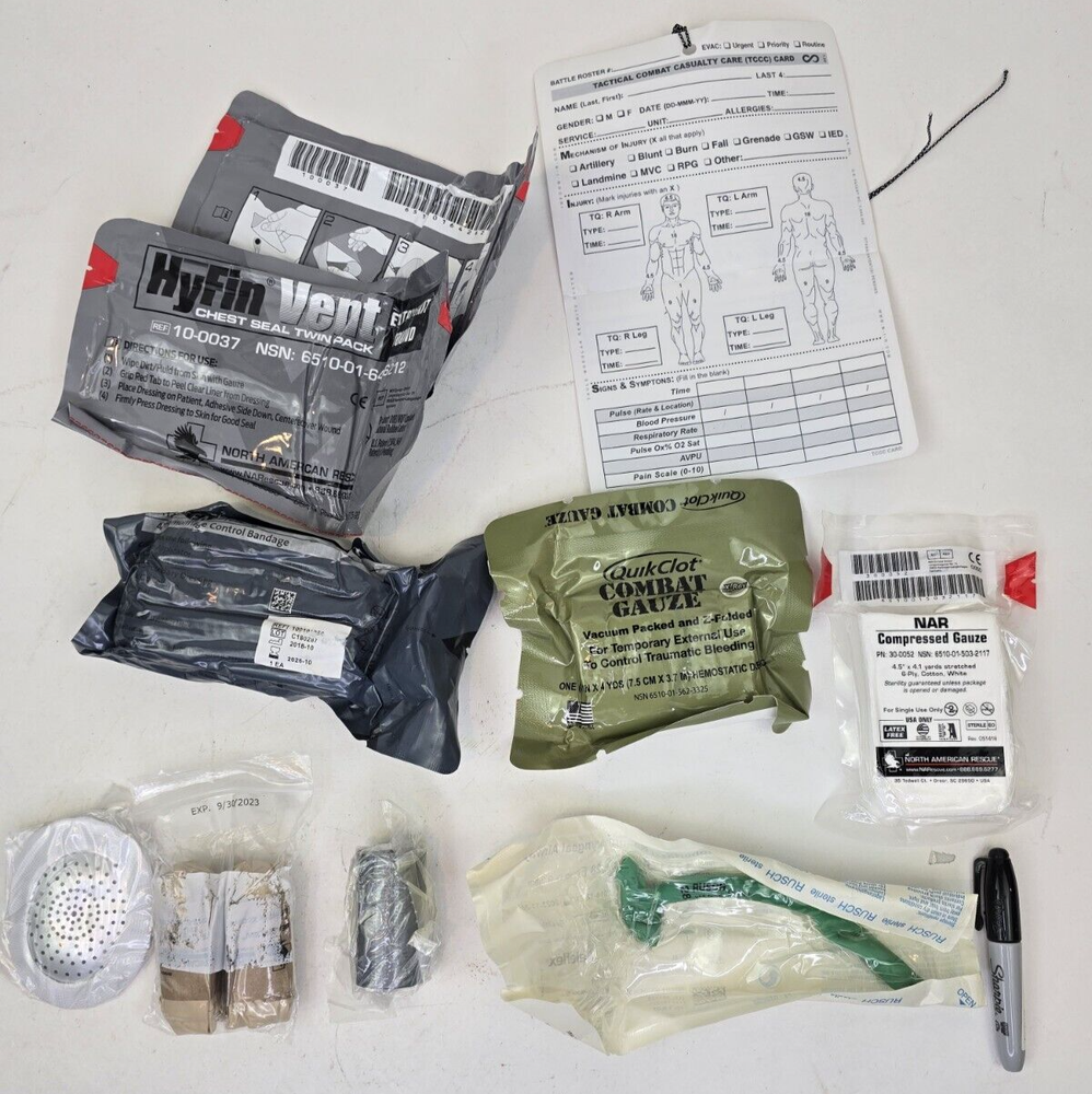 BlueForce IFAK Trauma Kit NOW! with contents Medium Black